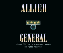 Allied General Title Screen